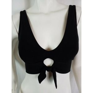 Robin Piccone Swim Top Ava Knot Bikini Padded Cups